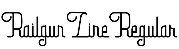 Railgun Line Regular  Descarca Fonturi Gratis