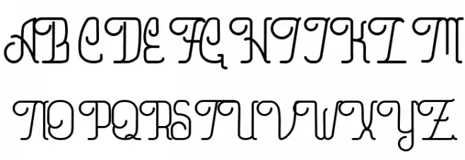 Railgun Line Regular 字体 大写