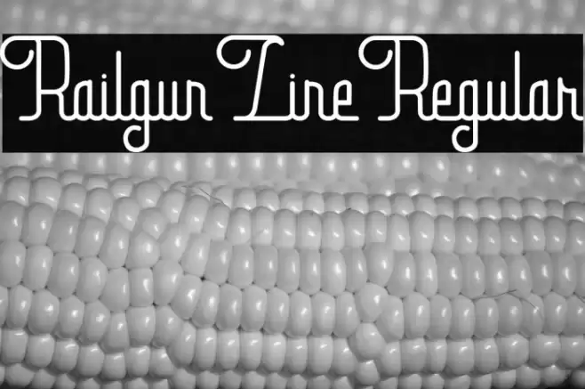 Railgun Line Regular Font examples