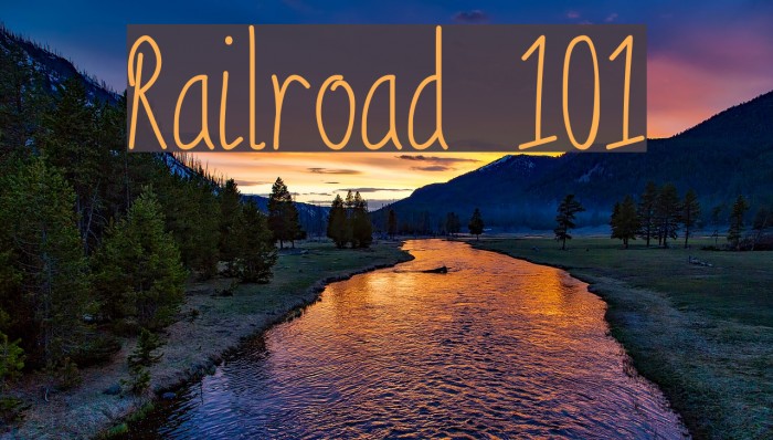 Railroad 101 Font examples