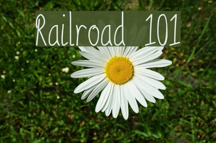 Railroad 101 Font examples