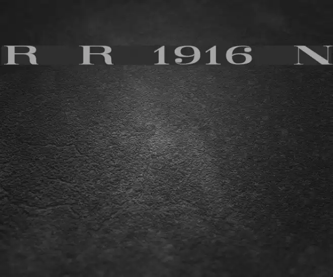 Railroad Roman 1916 Normal Font examples
