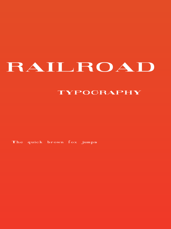 Railroad Roman 1916 Normal Poster