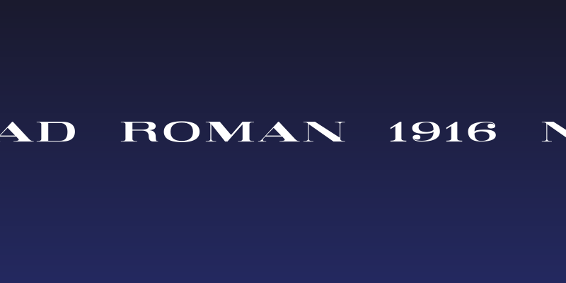 Railroad Roman 1916 Normal Social Header