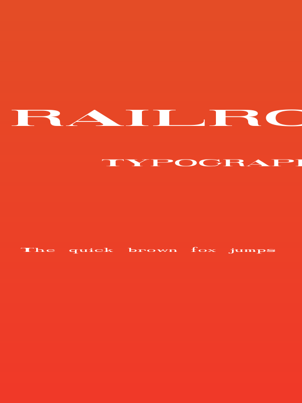 Railroad Roman 1916 Ultra-Expanded Poster