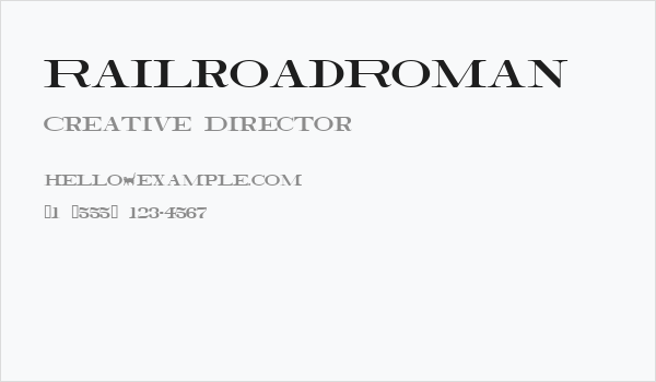 RailroadRoman Business Card