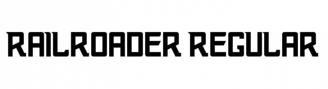 Railroader Regular  नि: शुल्क फ़ॉन्ट्स डाउनलोड