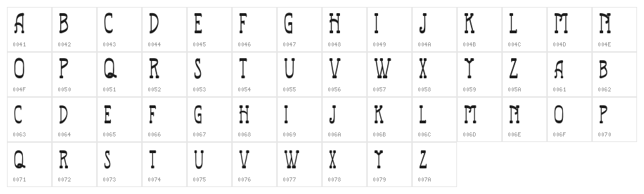 Railway FREE Character Map