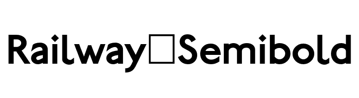 Railway-Semibold  les polices de caractères gratuit tlcharger