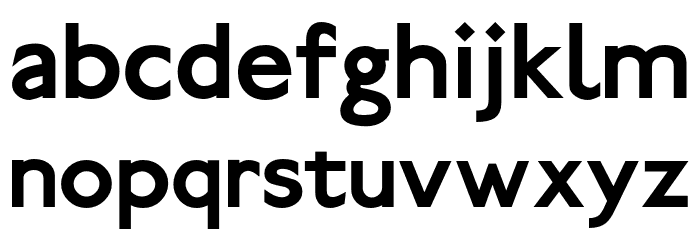 Railway-Semibold Font LOWERCASE