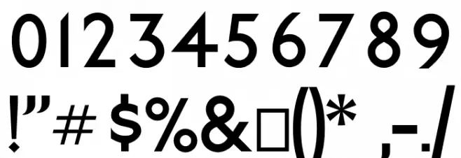 Railway Font OTHER CHARS