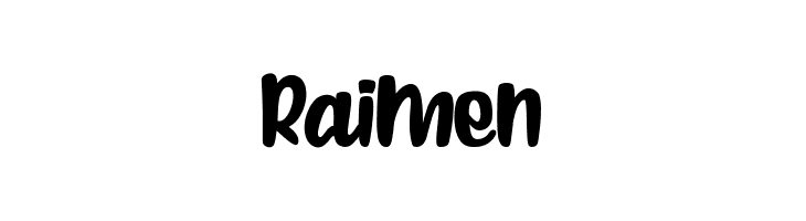 Raimen  नि: शुल्क फ़ॉन्ट्स डाउनलोड