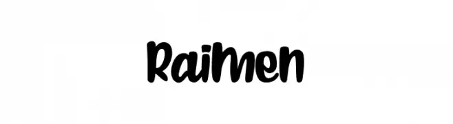 Raimen  Frei Schriftart Herunterladen