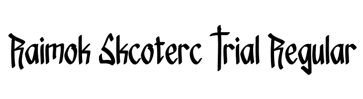 Raimok Skcoterc Trial Regular  Descarca Fonturi Gratis