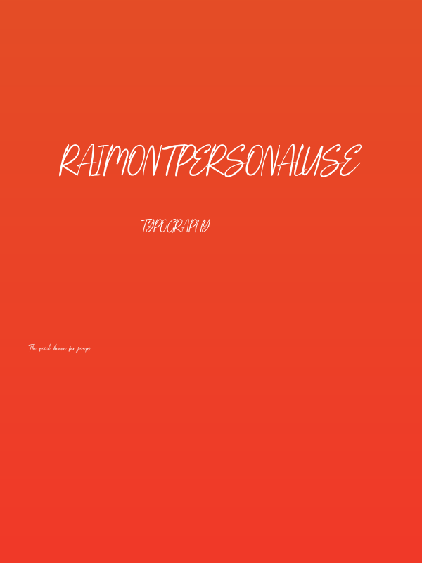 RaimontPersonalUse Poster