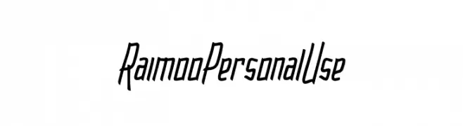 Raimoo Personal Use  Frei Schriftart Herunterladen