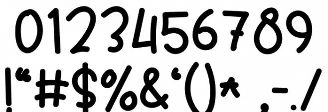 Rain August Font OTHER CHARS