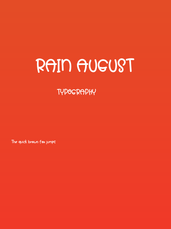 Rain August Poster