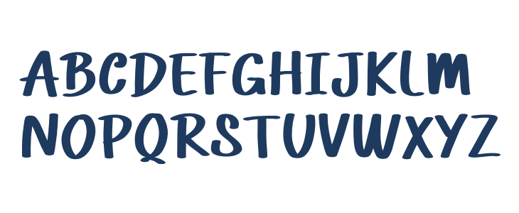 Rain Cartoon Uppercase