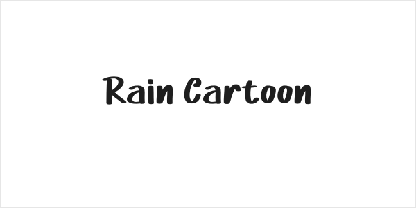 Rain Cartoon Logo