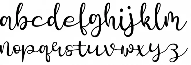 Rain Gold 字体 小写