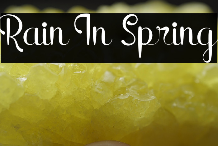 Rain In Spring Example 3