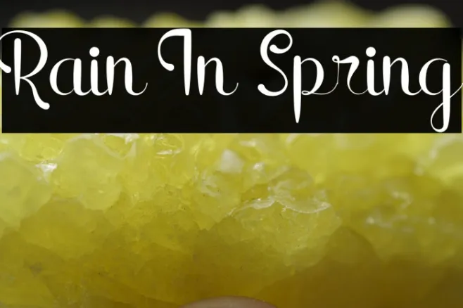 Rain In Spring Example 3