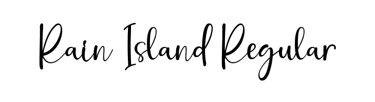 Rain Island Regular  Frei Schriftart Herunterladen