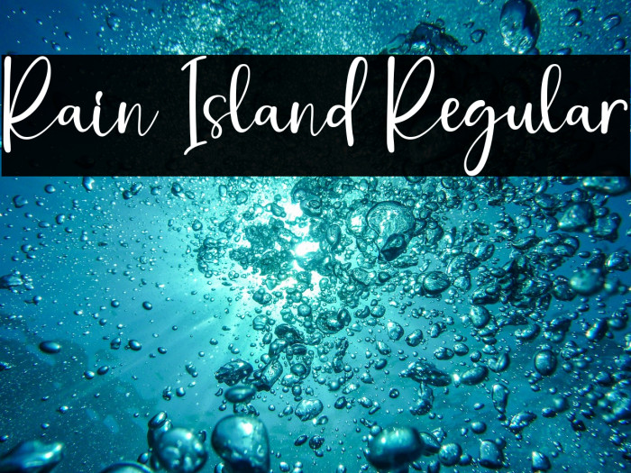 Rain Island Regular Example 2