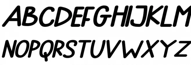 Rain Kiss Italic Schriftart Groß