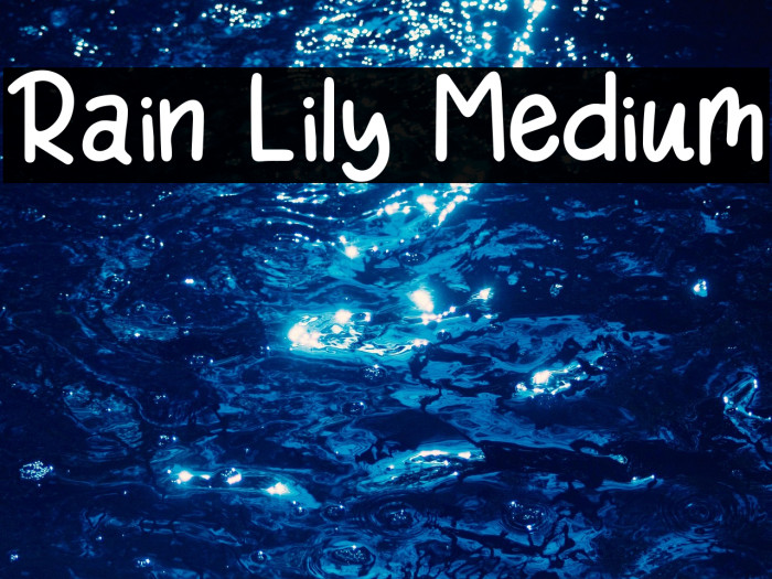 Rain Lily Medium Example 1