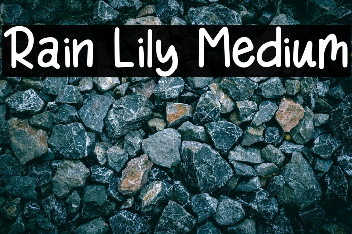 Rain Lily Medium Example 3