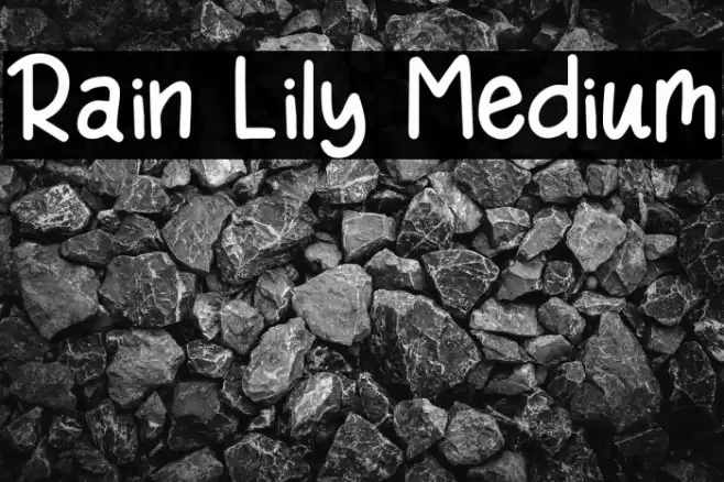 Rain Lily Medium Font examples