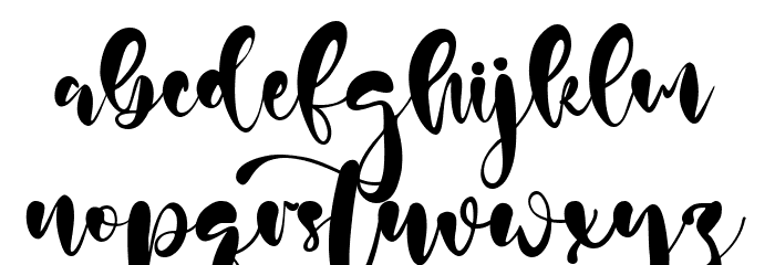 Rain Lily Font LOWERCASE