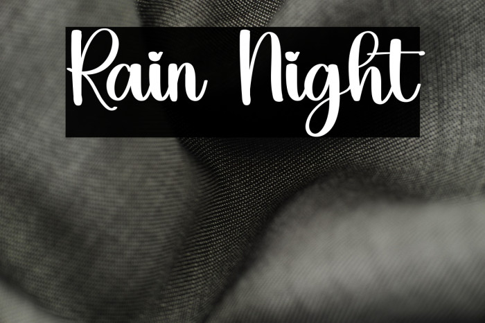 Rain Night Example 1