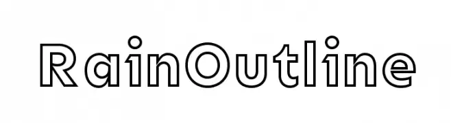 Rain Outline  Скачать бесплатные шрифты