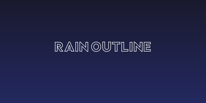 Rain Outline Social Header