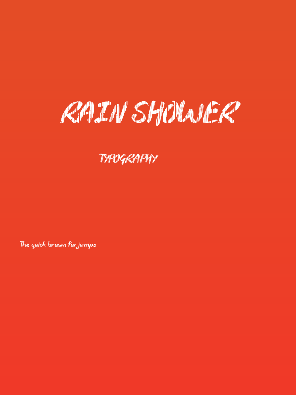 Rain Shower Poster