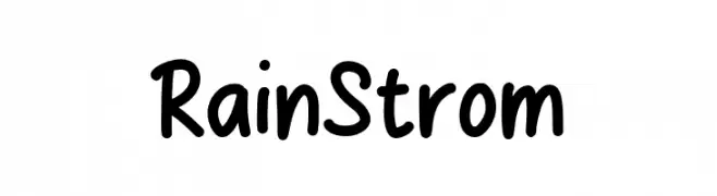 Rain Strom  フリーフォントのダウンロード