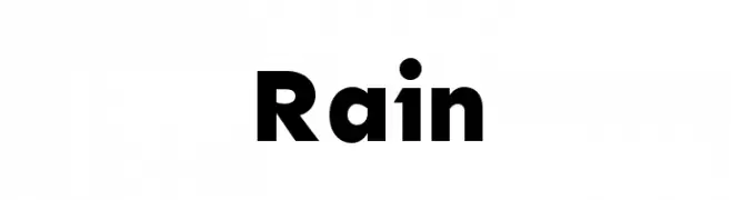 Rain  Скачать бесплатные шрифты