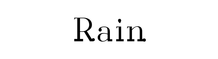 Rain  नि: शुल्क फ़ॉन्ट्स डाउनलोड