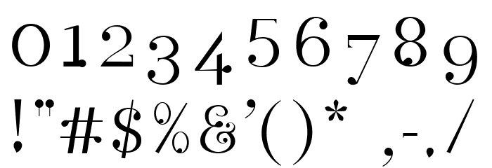 Rain Font OTHER CHARS
