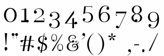 Rain Font OTHER CHARS