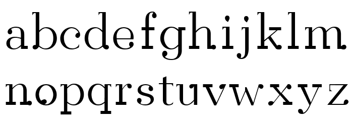 Rain Font LOWERCASE