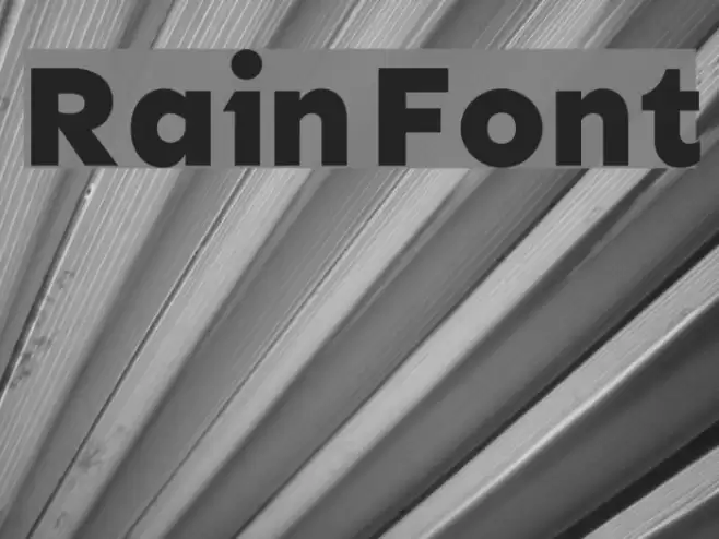 Rain Font examples