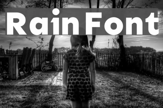 Rain Font examples