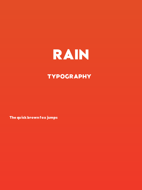 Rain Poster
