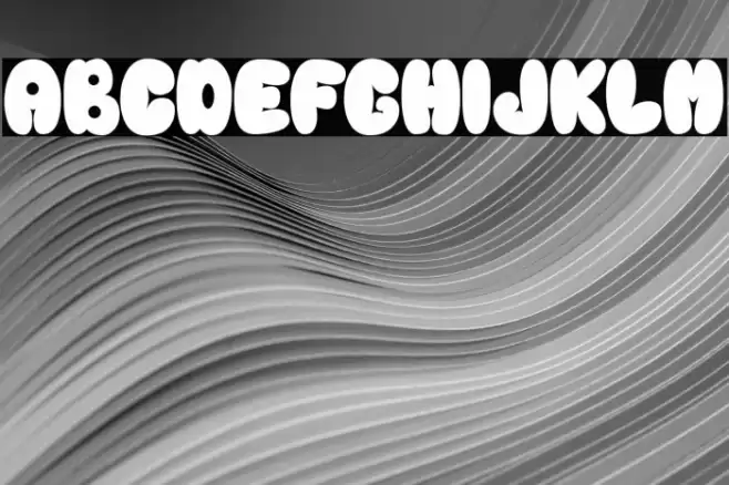 Rainball Font examples