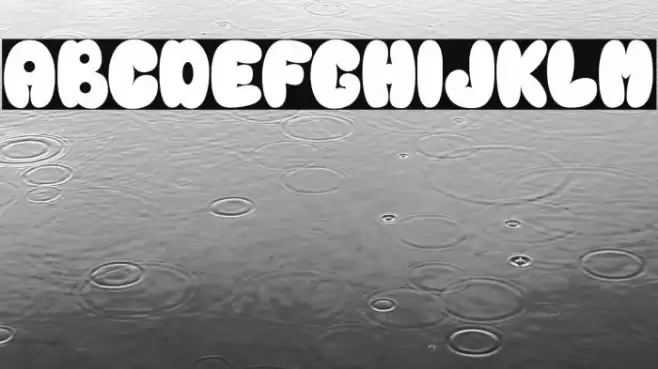 Rainball Font examples