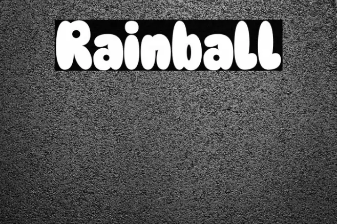 Rainball Font examples